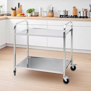 SOGA 2 Tier Food Cart Utility Large